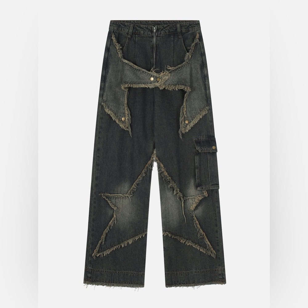 Aelfric Eden distressed star jeans